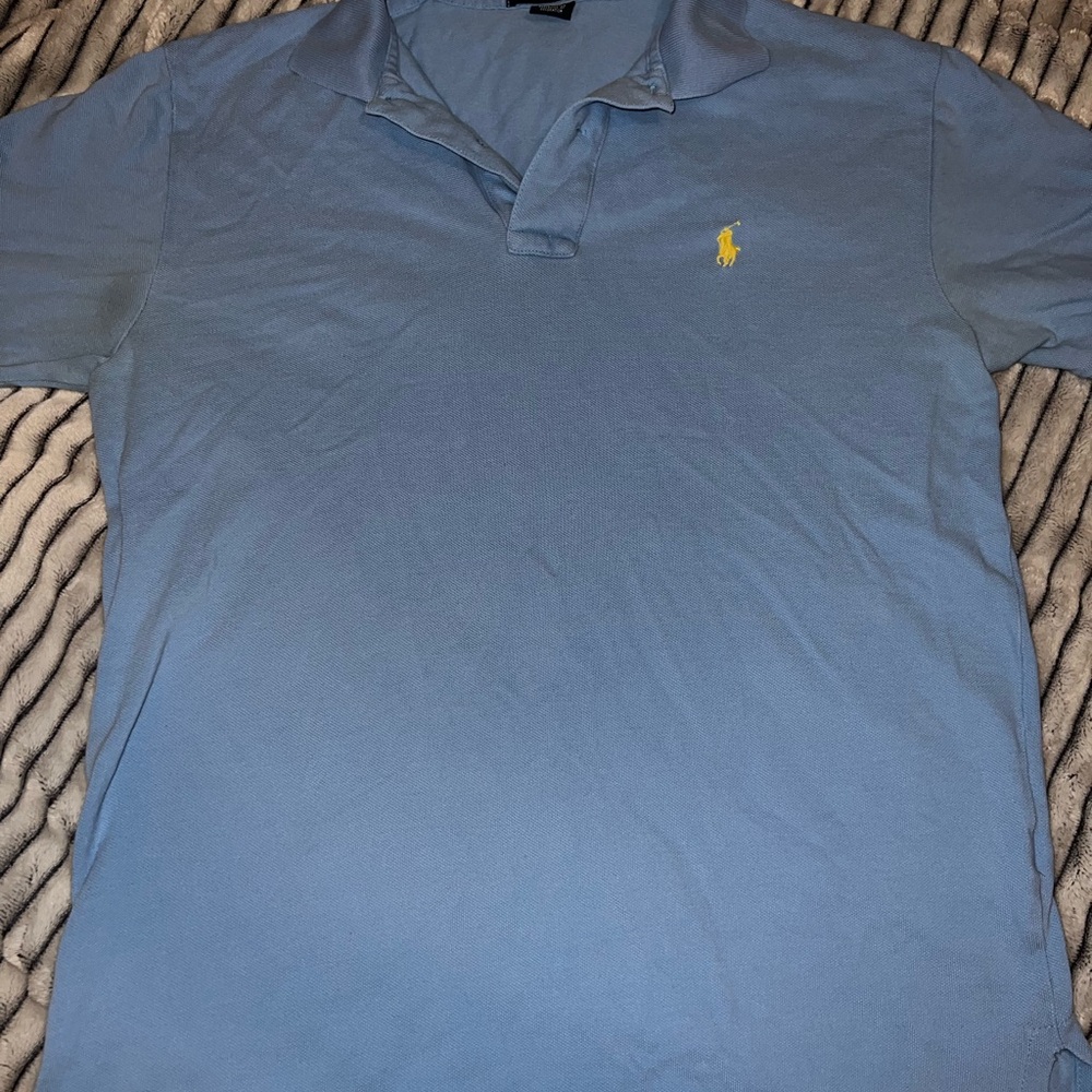 Baby blue Ralph Lauren polo shirt